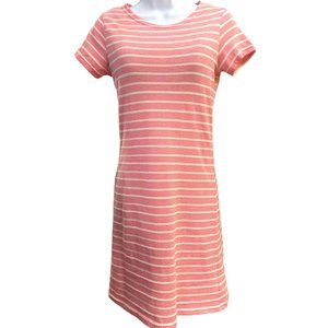 Sail to Sable Women's Pink Short Sleeve Knit Jetting to Jetties Dress Size XS